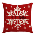 Christmas Pillow Red Christmas Tree Snowflake Home Decoration Pillow Set